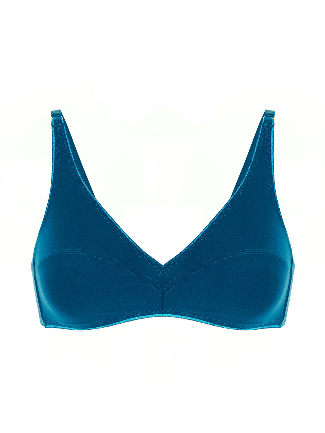 Soutien-gorge triangle sans-armatures - Bleu Poséidon