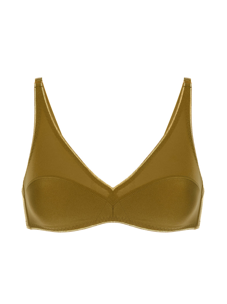 Soutien-gorge triangle sans-armatures - Bronze