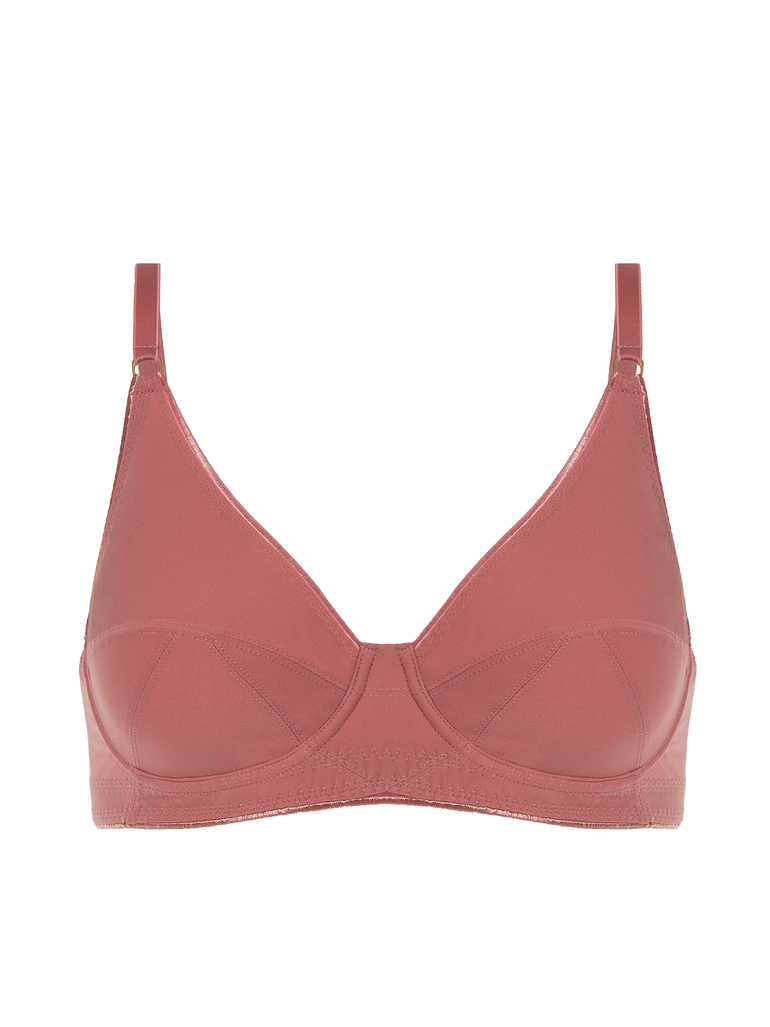 Soutien-gorge avec armatures décolleté - Litchi