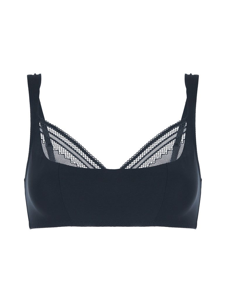 Soutien-gorge sans-armatures structuré - Noir