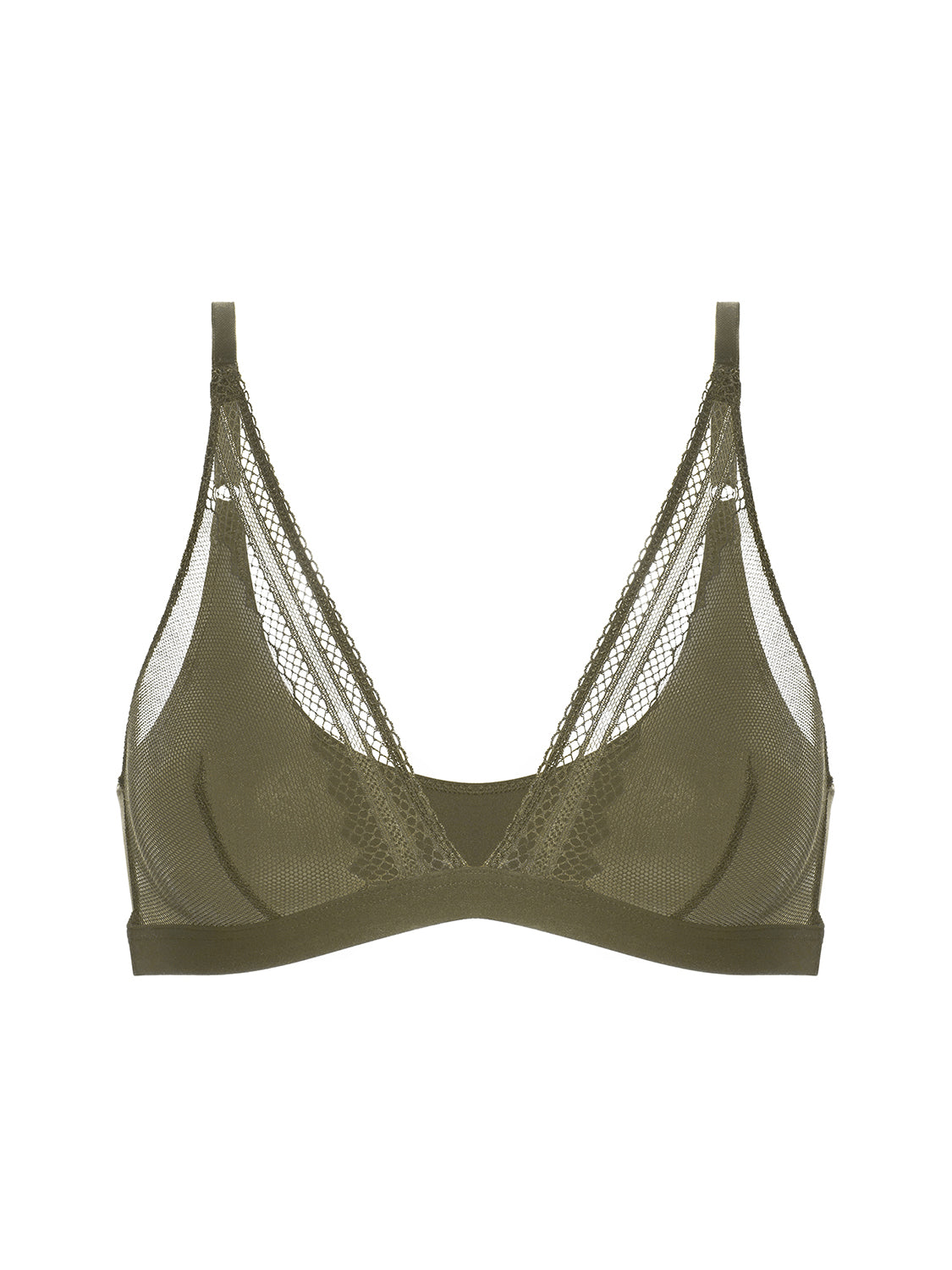 Soutien-gorge triangle sans-armatures - Vert Aventure