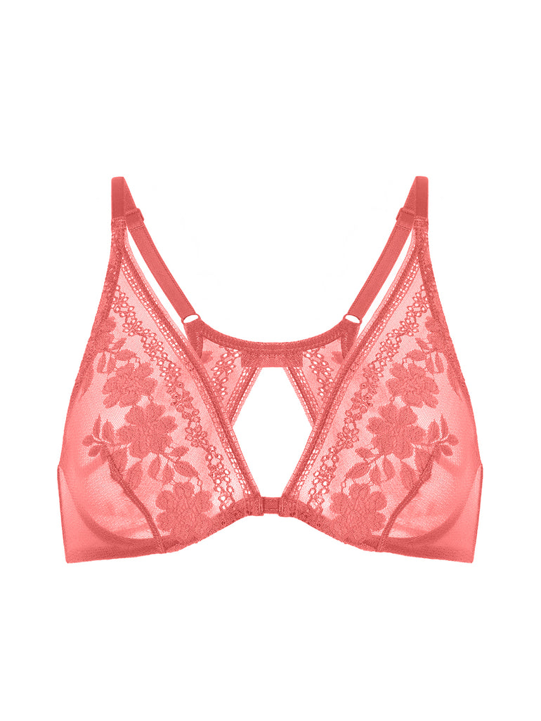 Soutien-gorge triangle avec armatures - Rose Texas