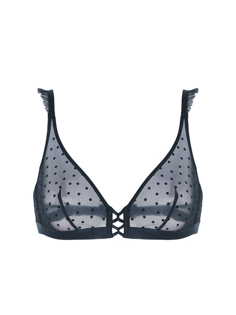 Soutien-gorge triangle sans-armatures - Noir