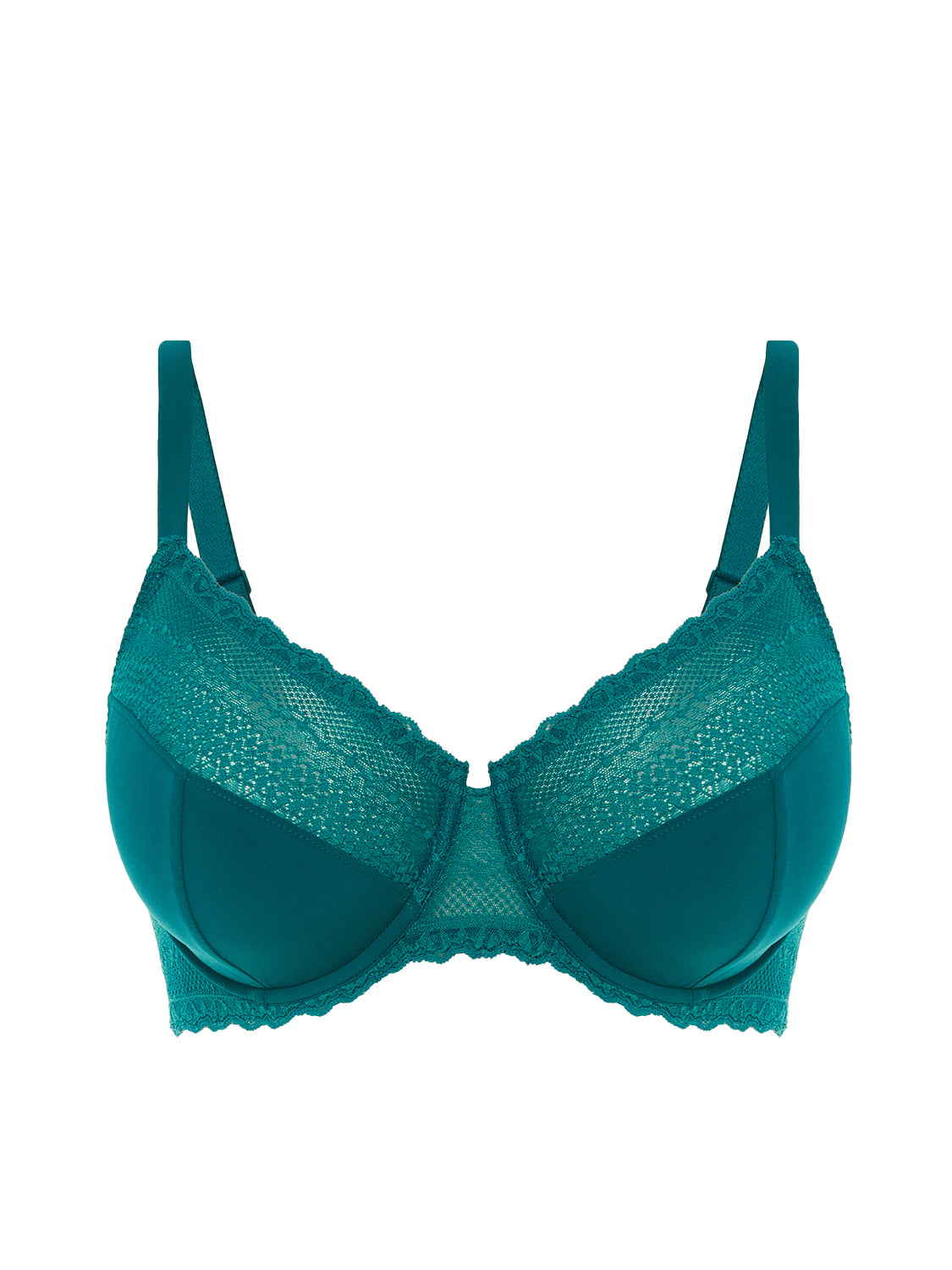 Soutien-gorge avec armature emboitant - Bleu Pavo