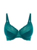Soutien-gorge avec armature emboitant - Bleu Pavo