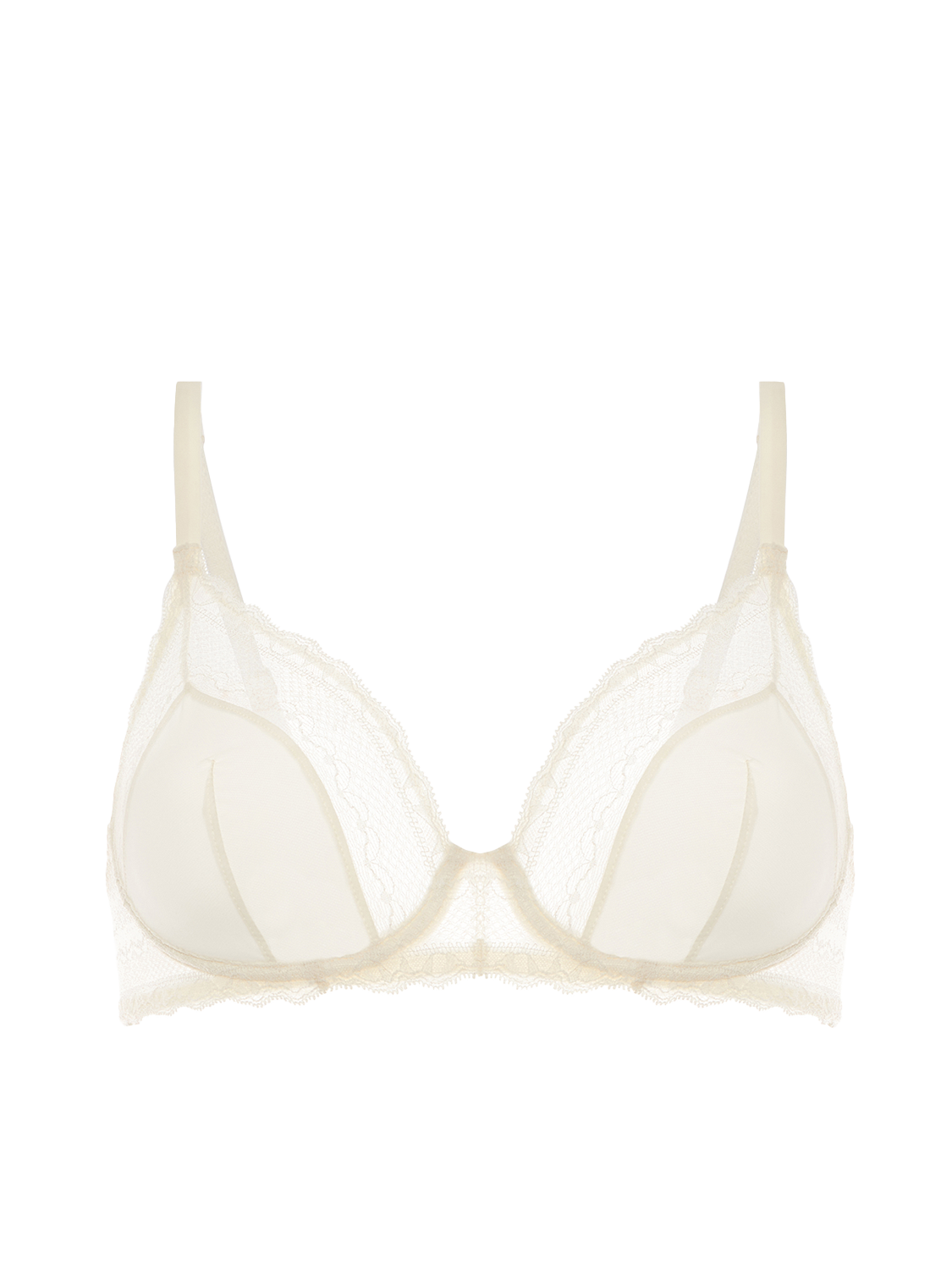 Soutien-gorge avec armatures décolleté - Naturel