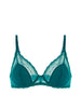 Soutien-gorge avec armatures décolleté - Bleu Pavo