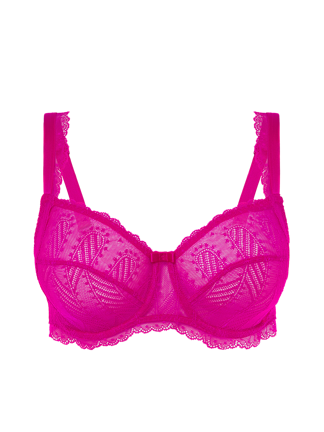 Soutien-gorge avec armature décolleté carré - Rose Hibiscus