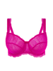 Soutien-gorge avec armature décolleté carré - Rose Hibiscus