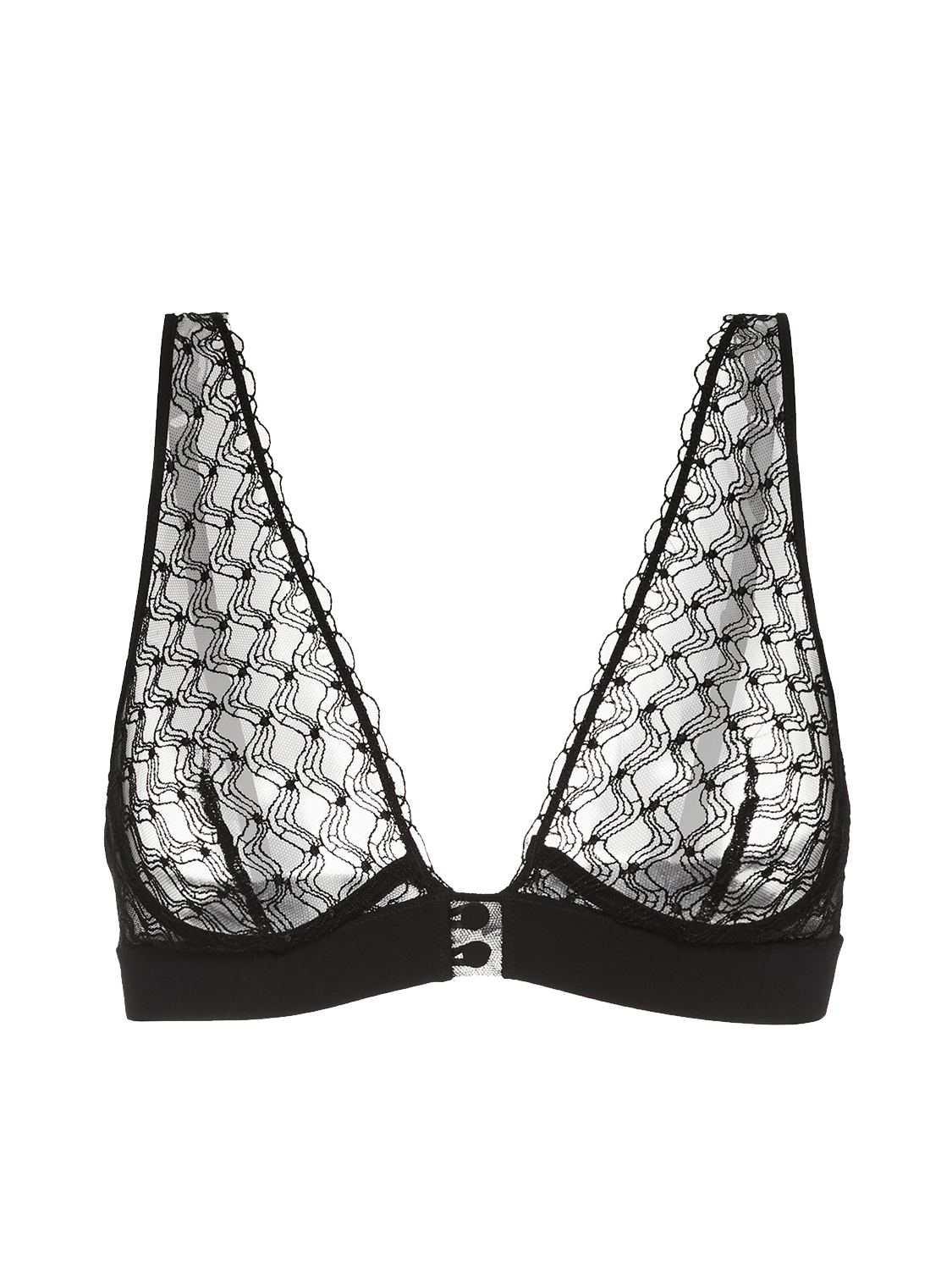 Soutien-gorge triangle avec armatures - Noir