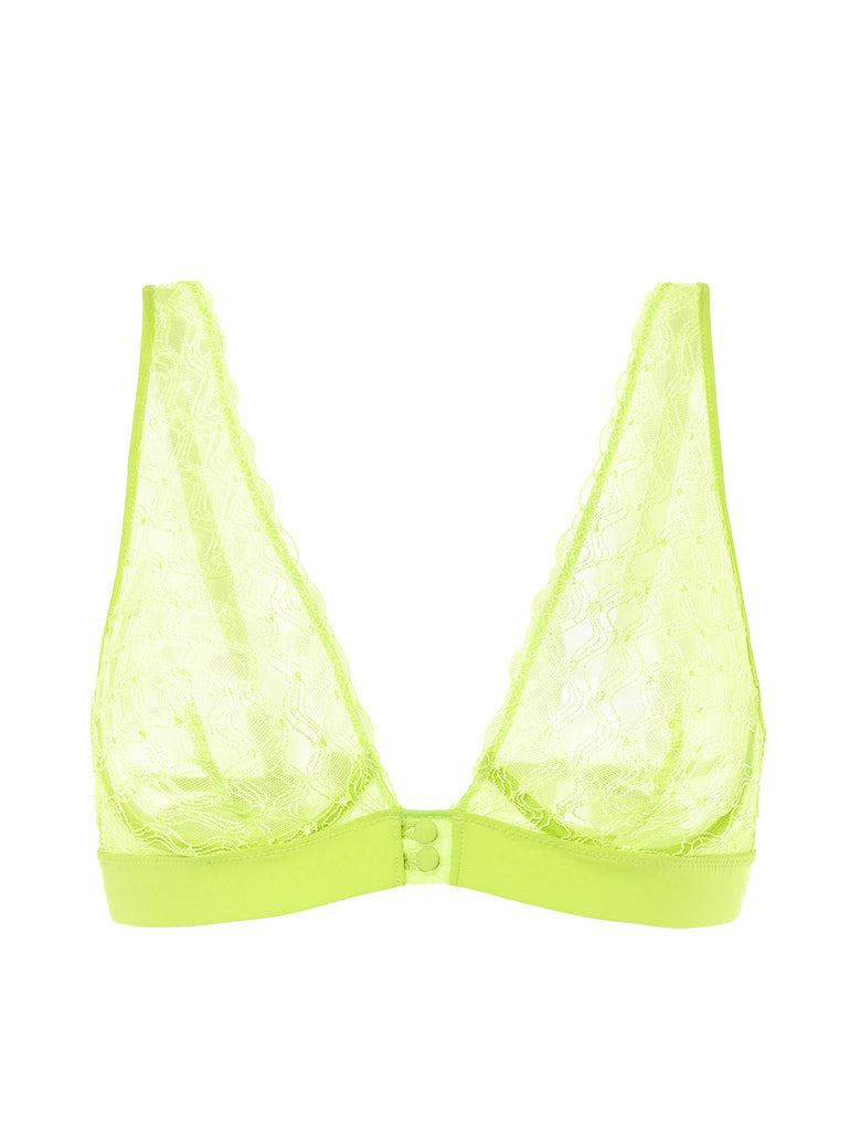 Soutien-gorge triangle avec armatures - Lime