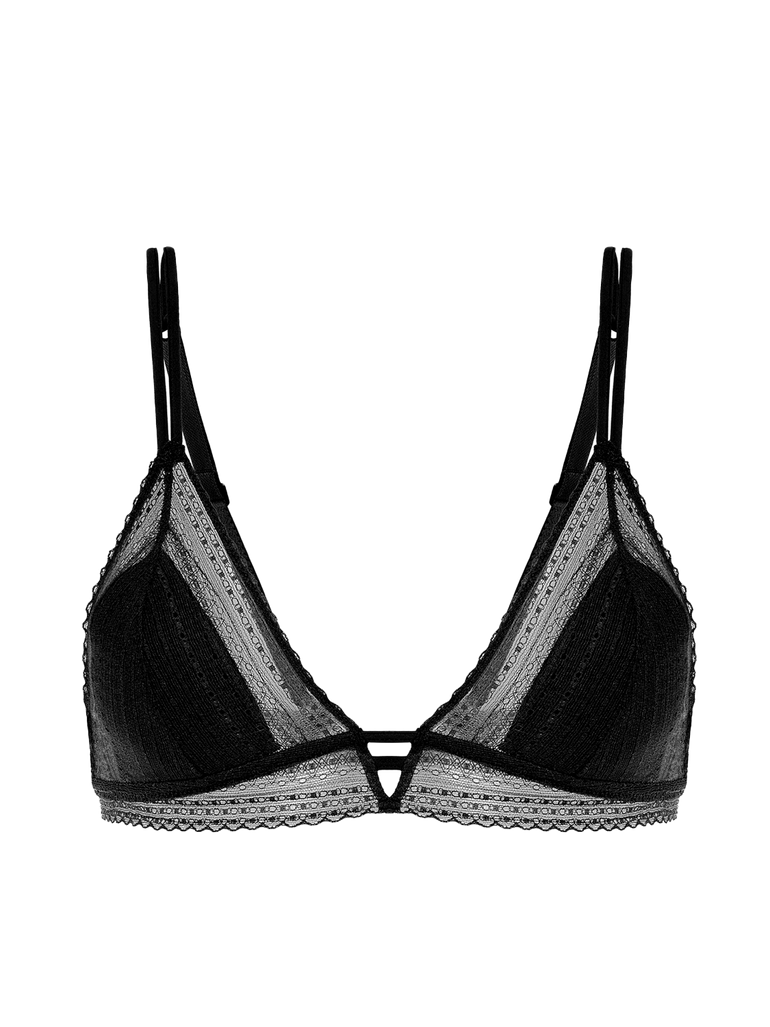 Soutien-gorge triangle sans-armatures - Noir