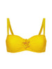 Haut de maillot de bain bandeau mousse avec armatures - Jaune Mimosa