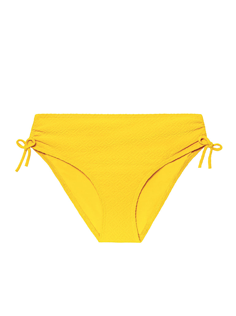 Culotte de bain taille haute - Jaune Mimosa