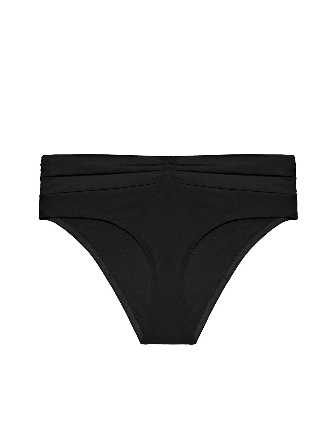 Culotte de bain taille haute - Noir