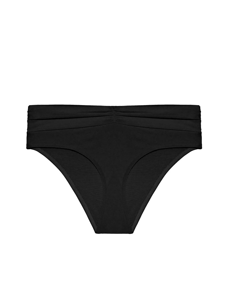 Culotte de bain taille haute - Noir