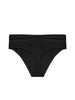 Culotte de bain taille haute - Noir