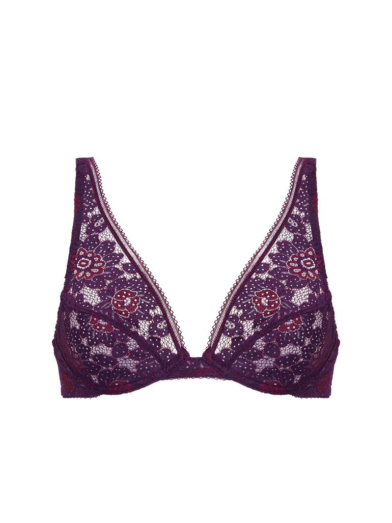Soutien-gorge triangle avec armatures - Violet Euphoria