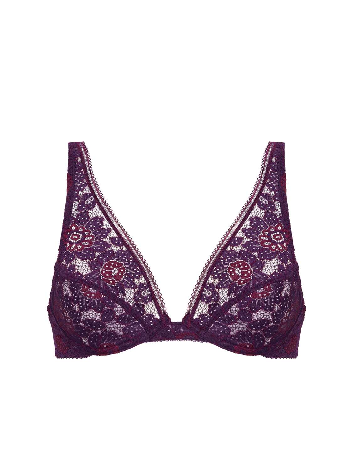 Soutien-gorge triangle avec armatures - Violet Euphoria