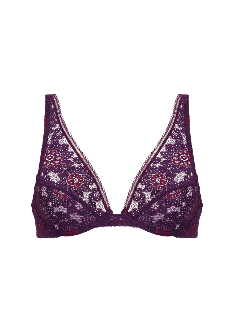 Soutien-gorge triangle avec armatures - Violet Euphoria