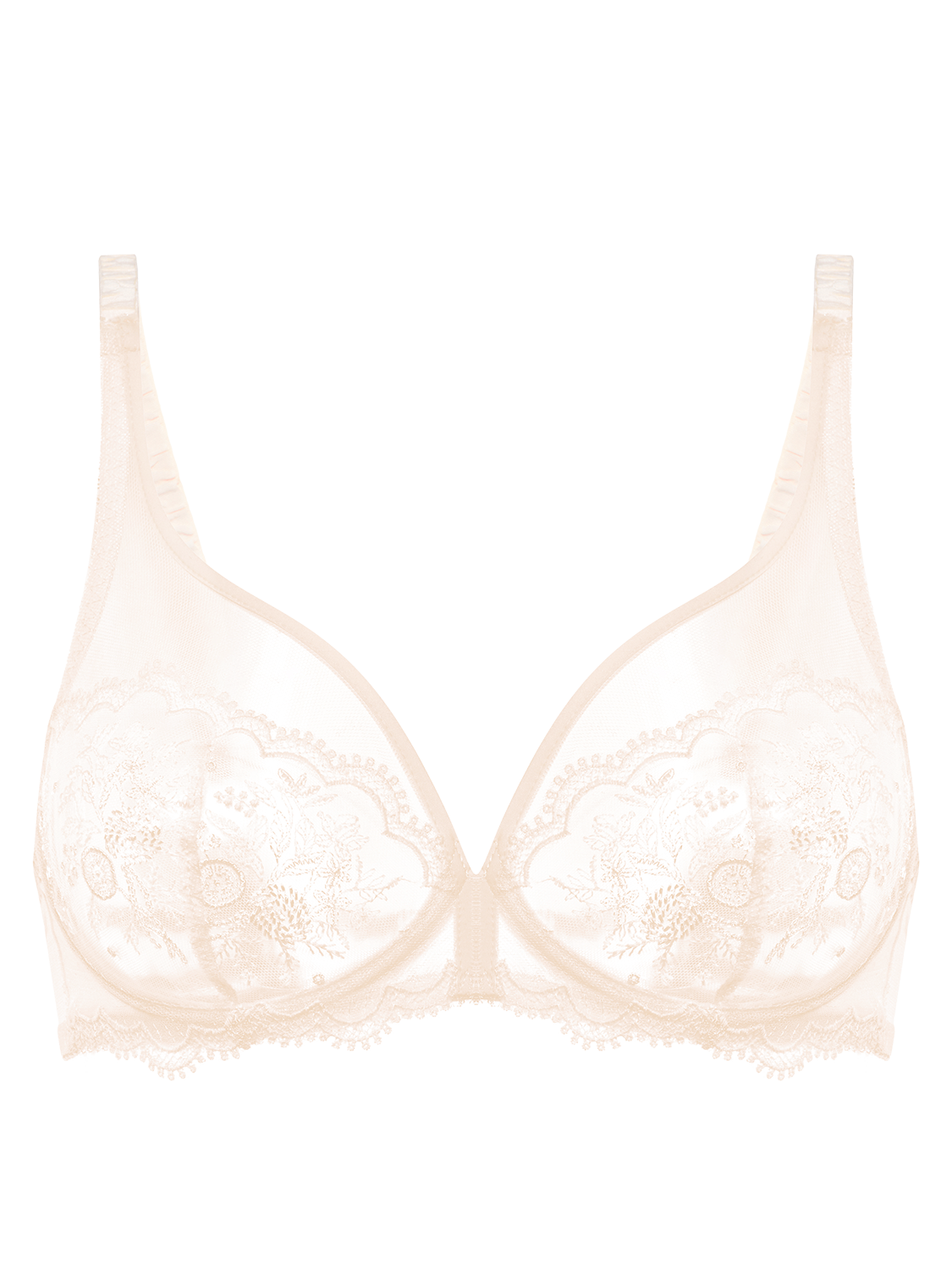 Soutien-gorge avec armature décolleté plongeant - Rose sakura