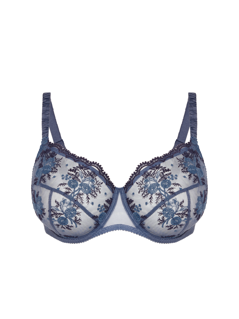 Soutien-gorge avec armature emboitant - Bleu Cendre