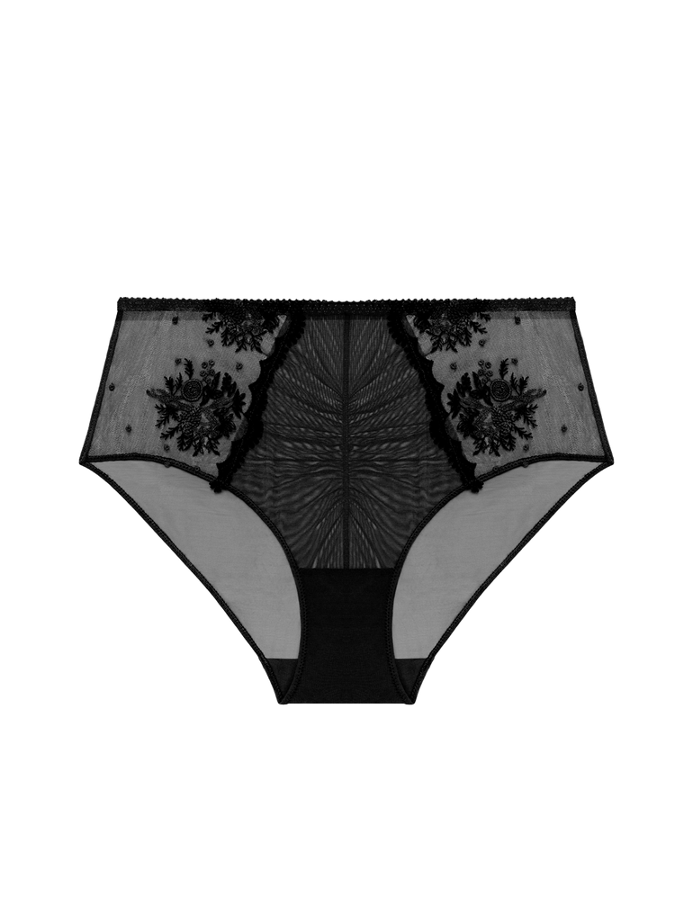 Culotte taille haute - Noir