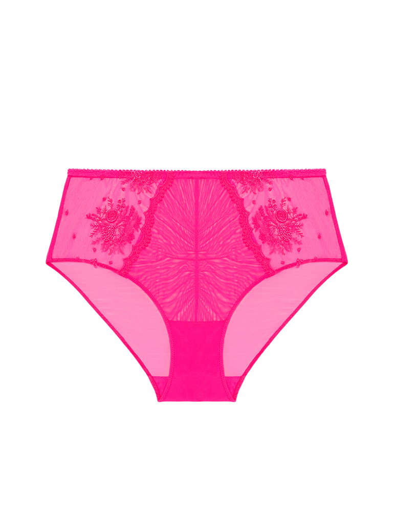 Culotte taille haute - Rose disco