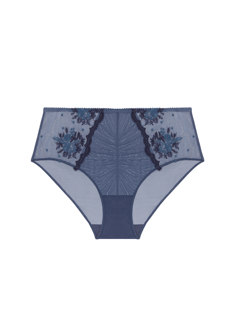 Culotte taille haute - Bleu Cendre