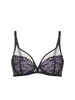 Soutien-gorge avec armature décolleté plongeant - Noir