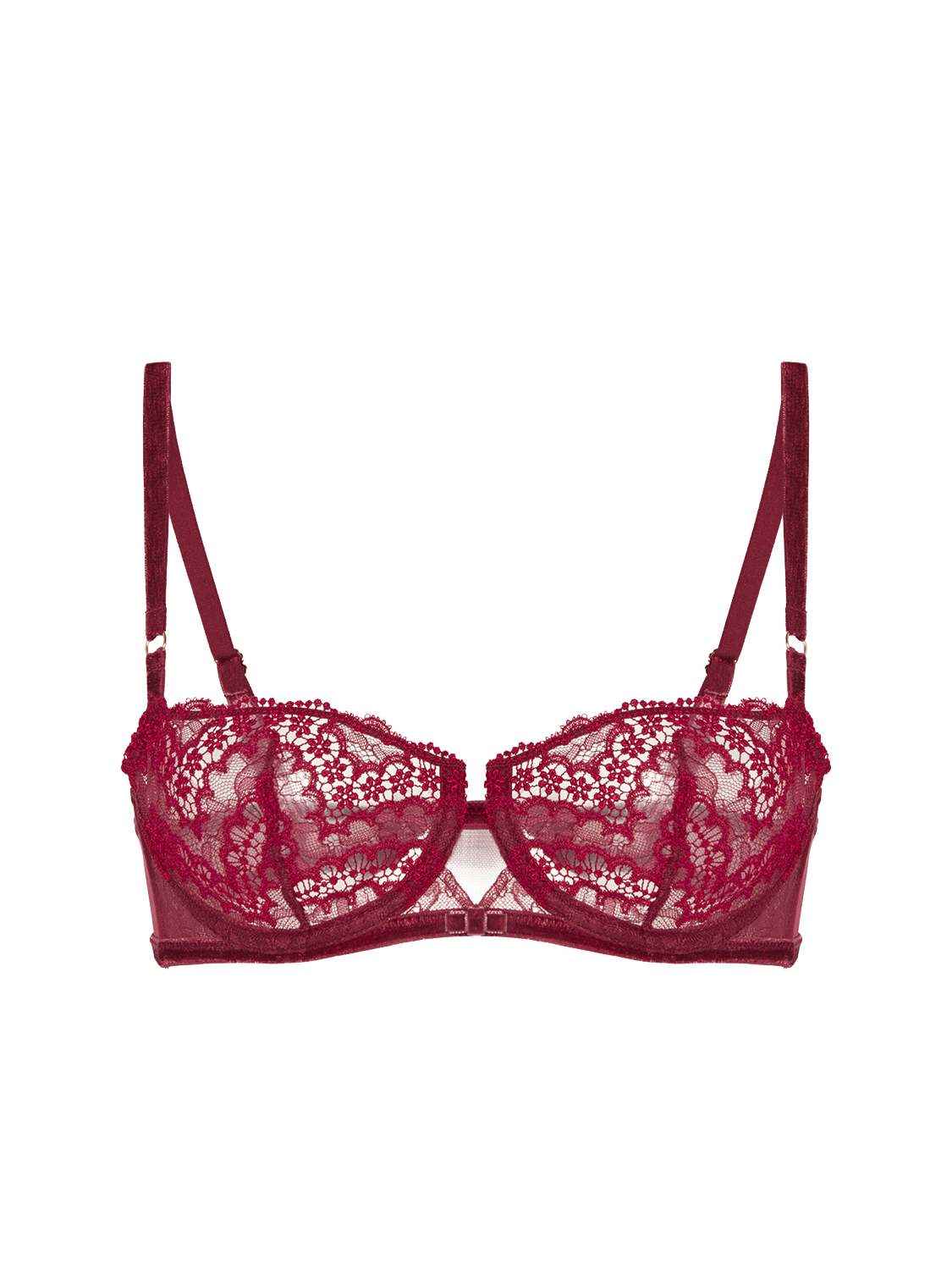 Soutien-gorge corbeille - Rouge Spinelle