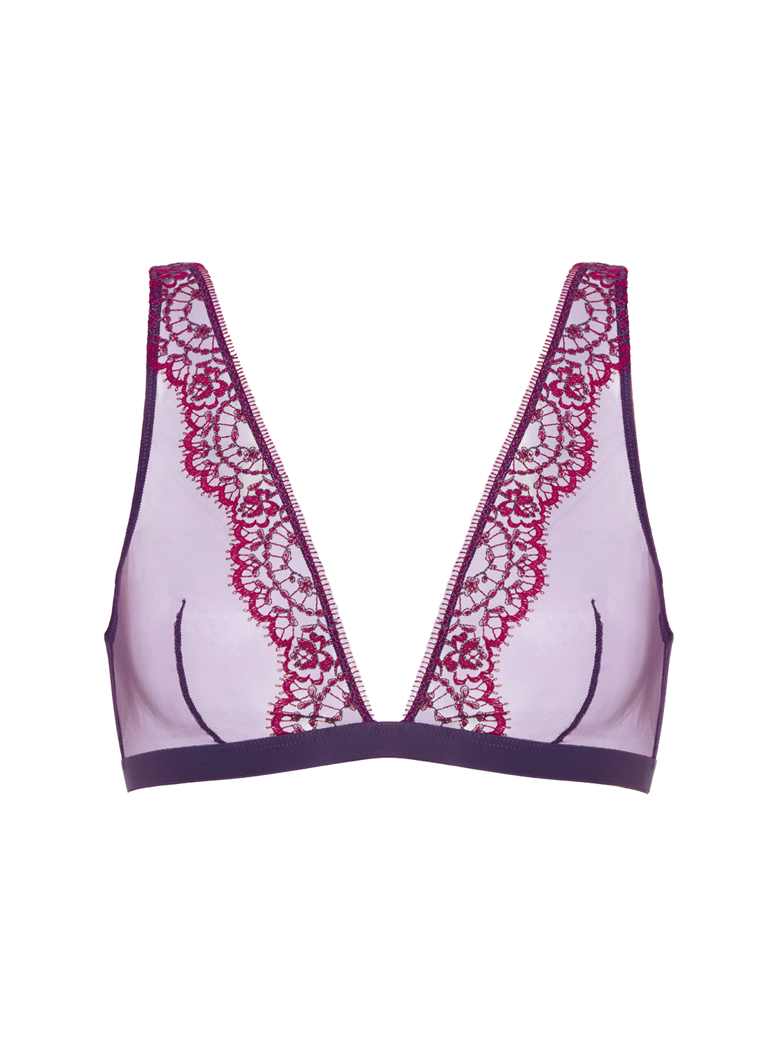 Soutien-gorge triangle sans-armatures - Violet Euphoria