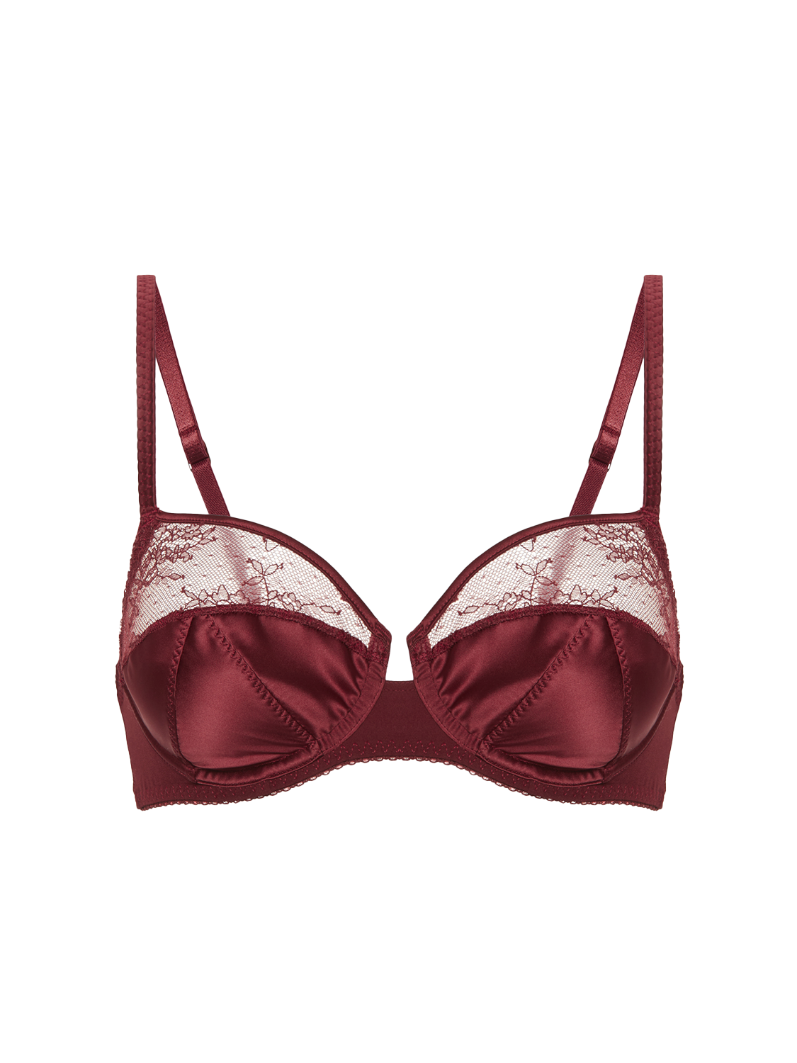 Soutien-gorge armatures - Rouge Obscur