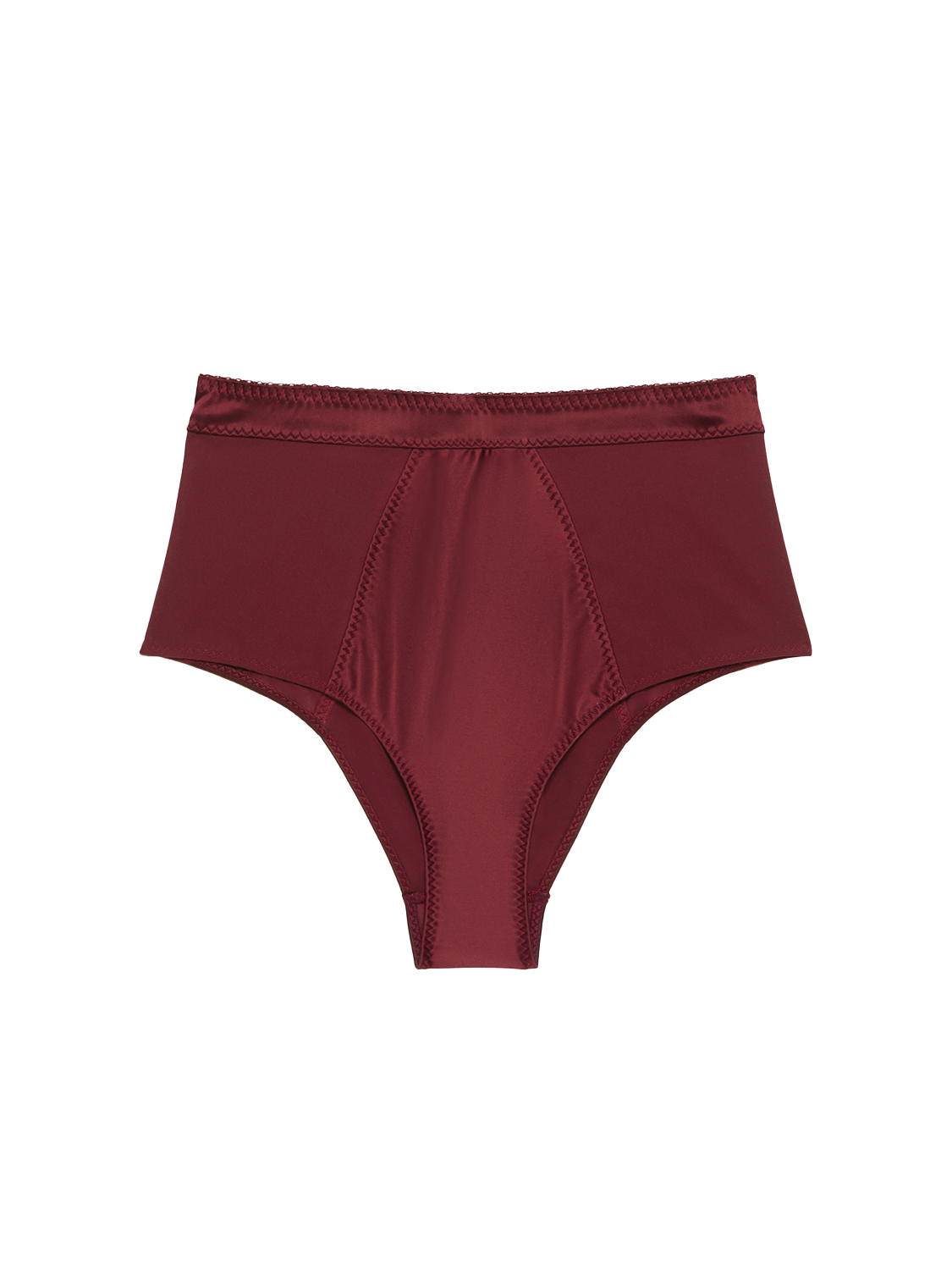 Culotte taille haute - Rouge Obscur