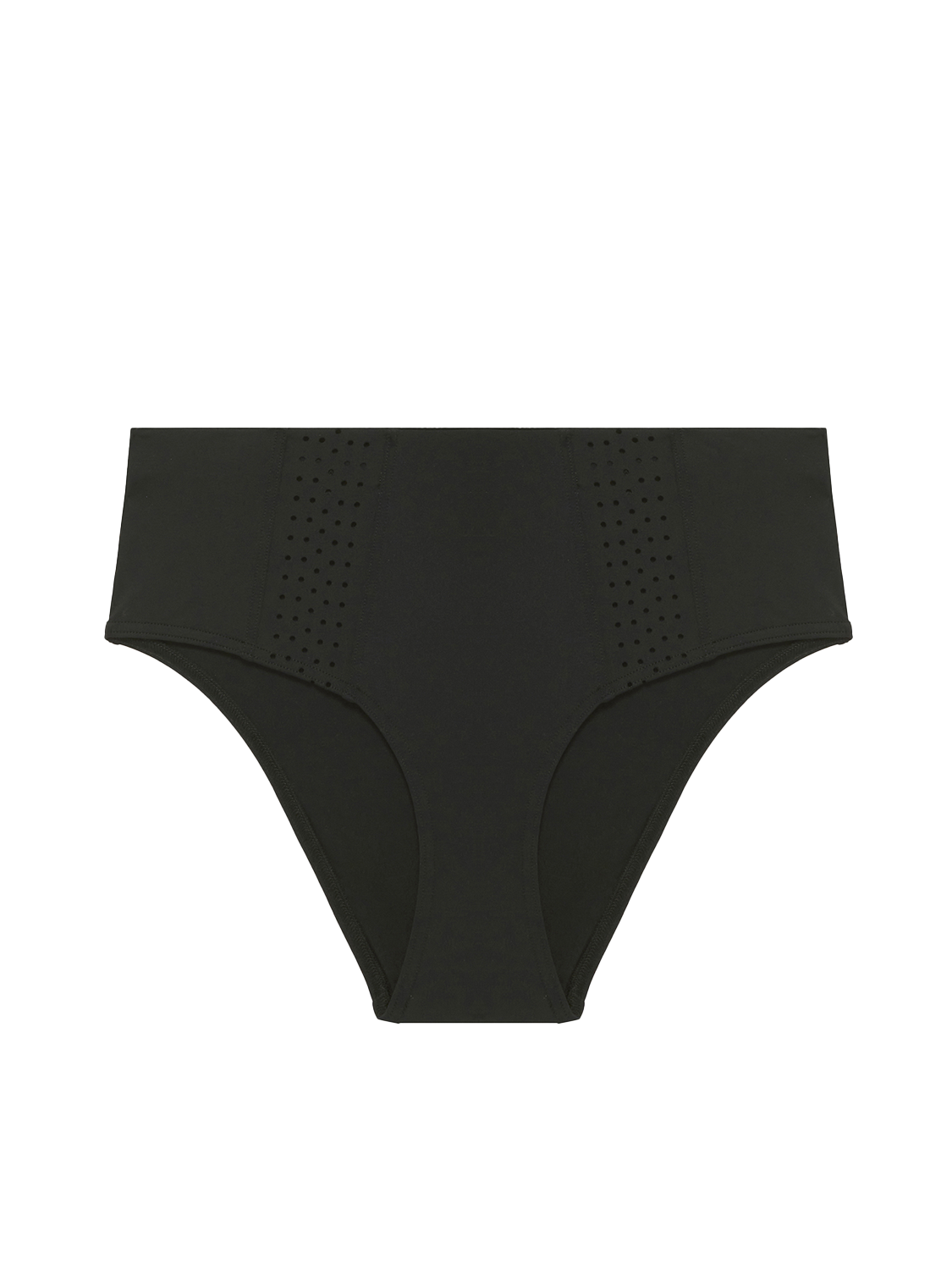 Culotte de bain taille haute - Noir