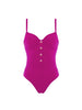 Maillot de bain 1 pièce de bain avec armatures - Rose Hibiscus