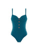 Maillot de bain 1 pièce de bain avec armatures - Bleu mystère