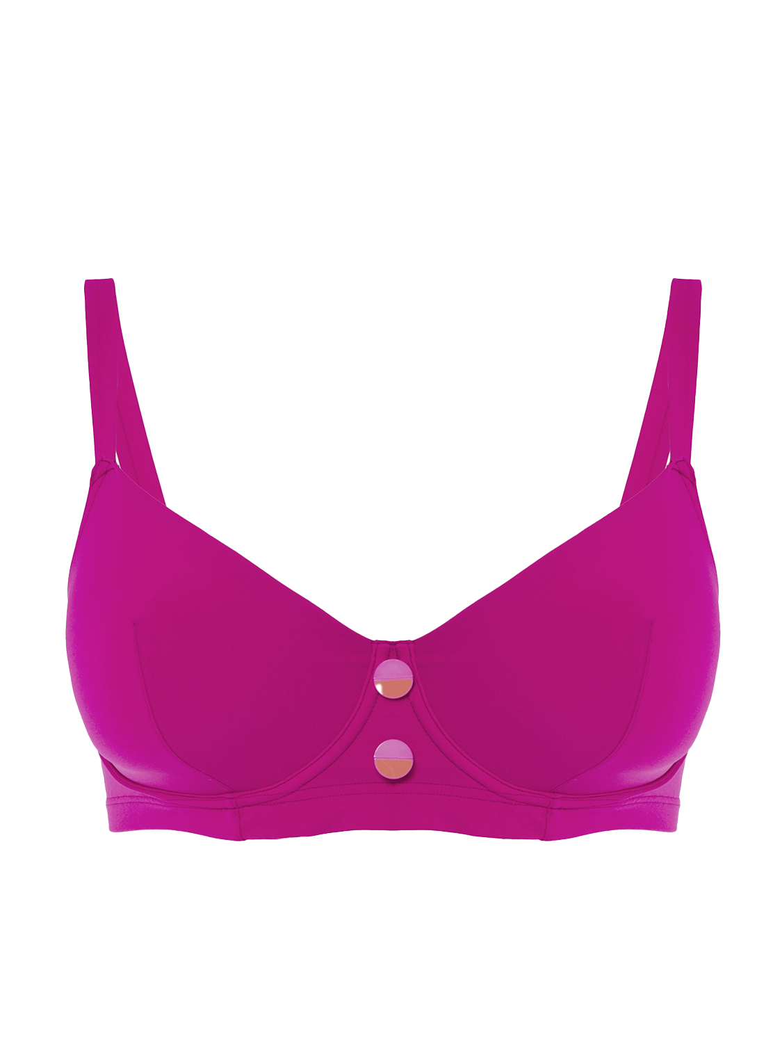 Haut de maillot de bain avec armatures - Rose Hibiscus