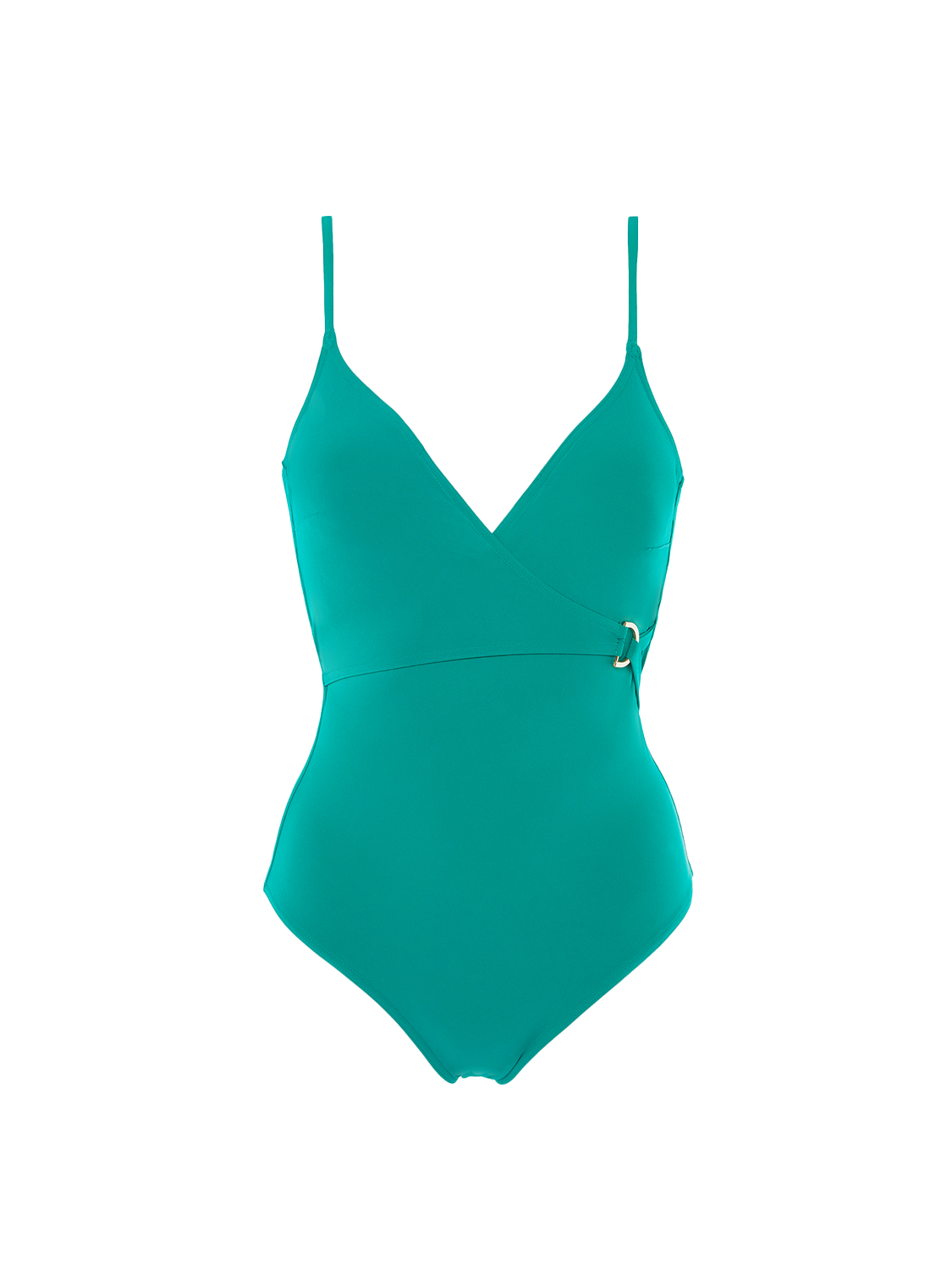 Maillot de bain 1 pièce bonnet mousse sans armature - Vert Waterfall