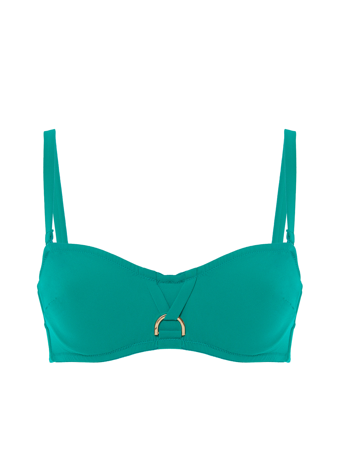 Haut de maillot de bain bandeau mousse avec armatures - Vert Waterfall