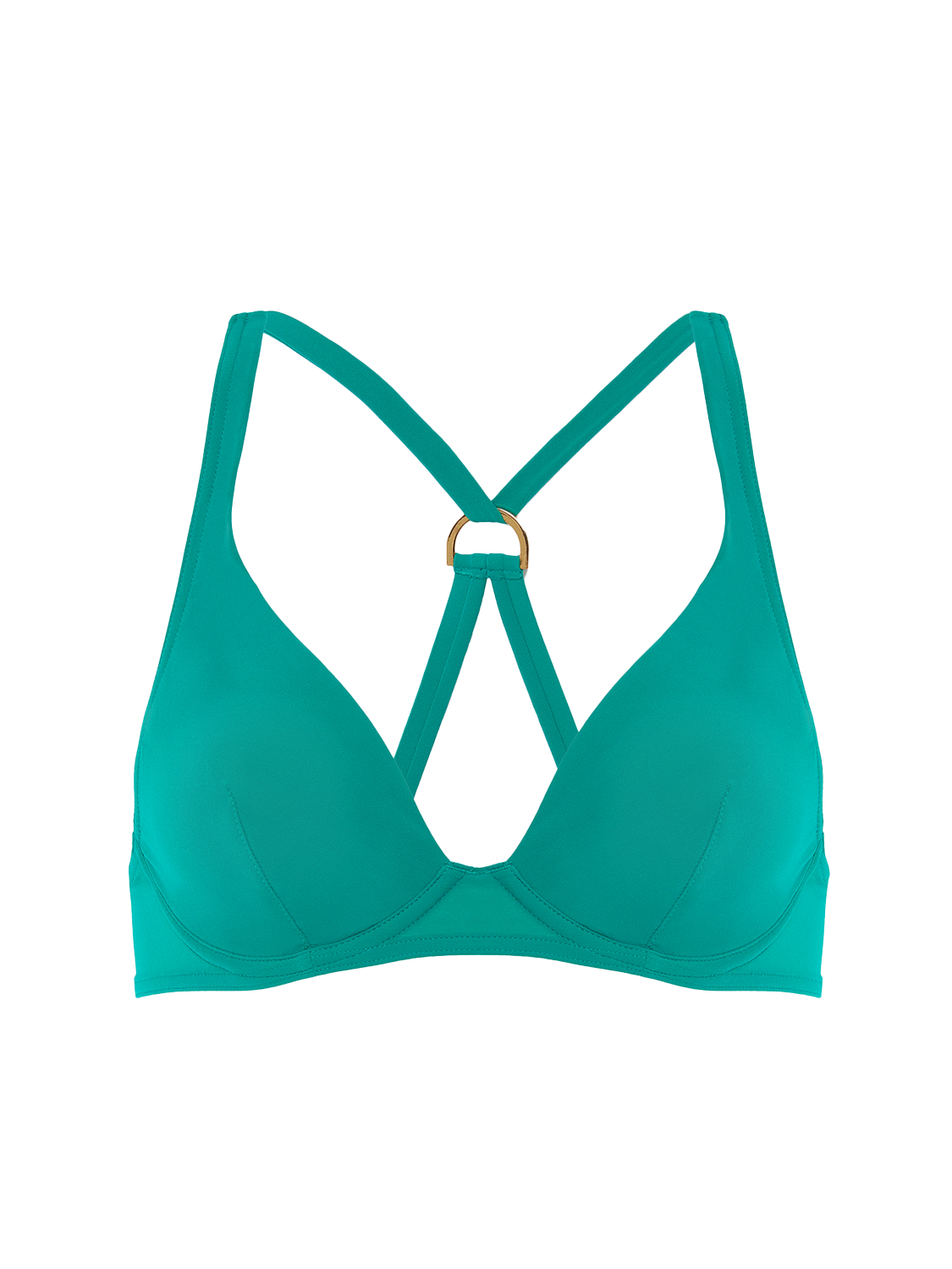 Haut de maillot de bain triangle avec armatures - Vert Waterfall