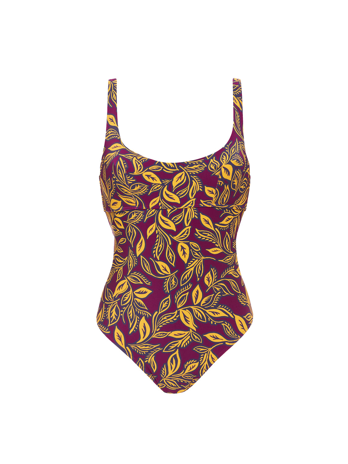 Maillot de bain 1 pièce de bain avec armatures - Imprimé Violet Agadir