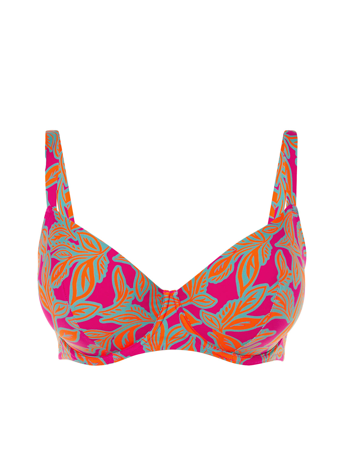 Haut de maillot de bain avec armatures - Imprimé Rose Ménara