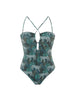 Maillot de bain 1 pièce sans armature - Imprimé Jungle Night