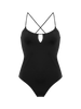 Maillot de bain 1 pièce sans armature - Noir