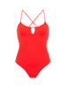 Maillot de bain 1 pièce sans armature - Orange Grenadier