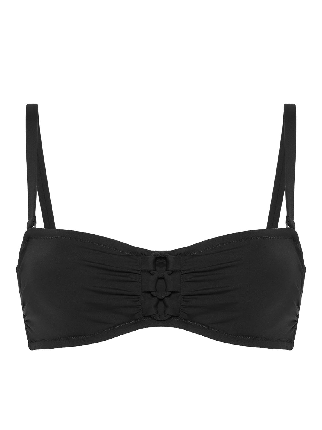 Haut de maillot de bain bandeau mousse avec armatures - Noir