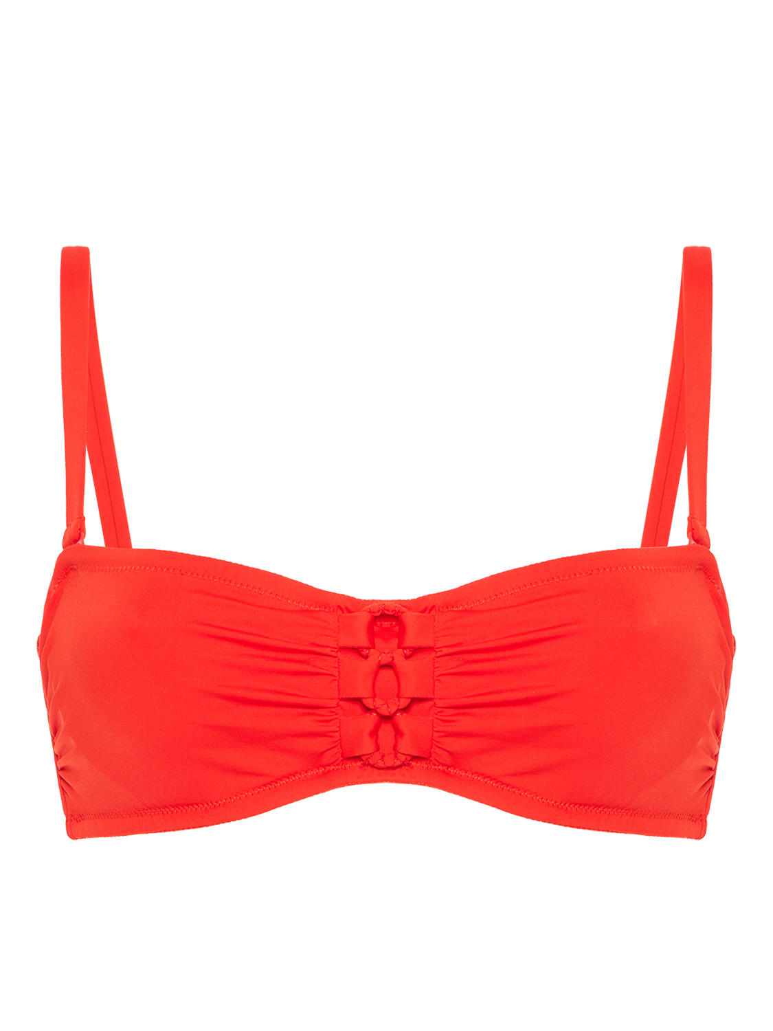 Haut de maillot de bain bandeau mousse avec armatures - Orange Grenadier