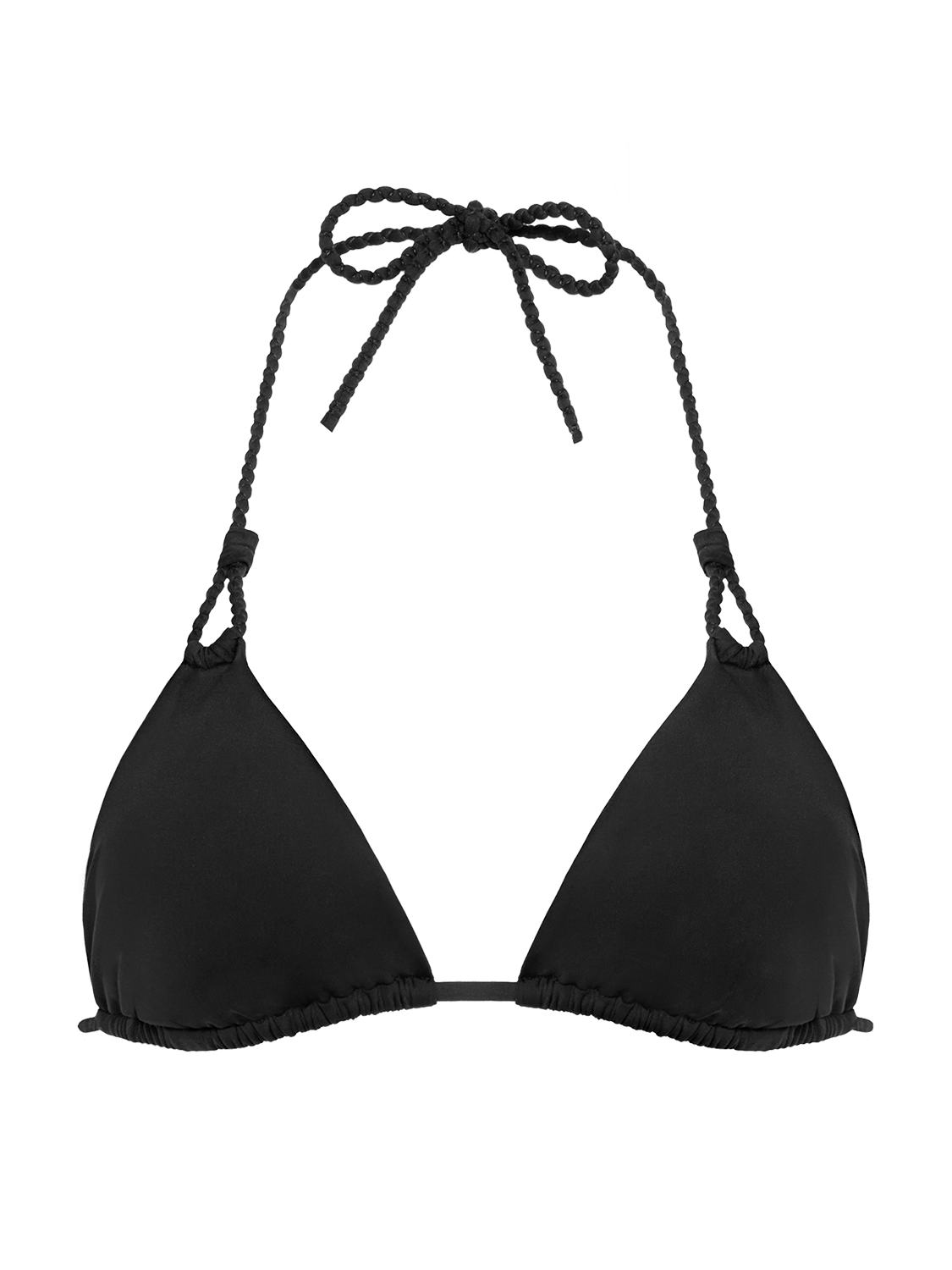 Haut de maillot de bain triangle sans armature - Noir