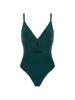 Maillot de bain 1 pièce de bain avec armatures cachées - Vert Tropical
